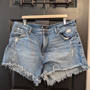 Kut High Rise Jeans Shorts 20W medium wash